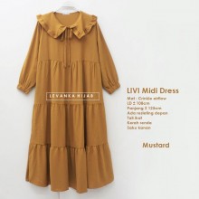 LIVI-018 LIVI Midi Dress Crinkle Airflow